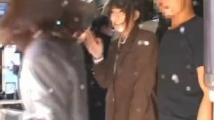 Asian babe has public sex