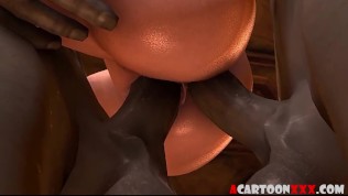 big boobs 3d princess fucked by big cock devils