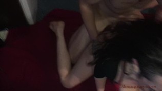 Big Bubbs Teen, Fucked In The Ass And Suck Two Hard Dicks In the same time!