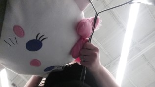 blonde shopping no panties public upskirt