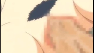 Busty hentai girl striving for cum