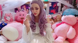 CUMMING ON YOUR NEW ELF WAIFU’S FEET! – INDIGO WHITE