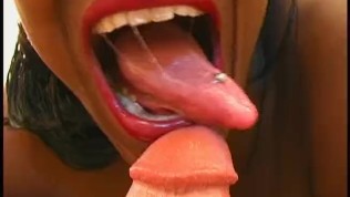 Curvy Ebony Girl Dirty Talks a Fat Cock To A Big Facial.