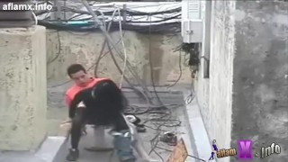 مصرى ينيك خطيبته فوق السطوح