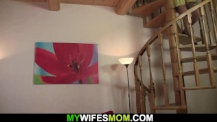 dirty girlfriends milf playing with his cheating huge shaft