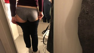 Extreme Risky BlowJob IN a MOLL | Public Charge Room Sex