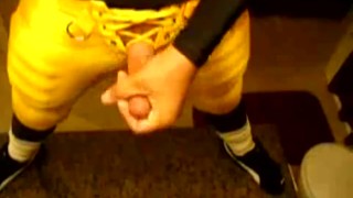 Football Player Jack Off in Uniform