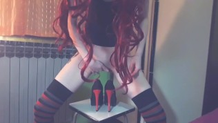 Got2pee – masturbation and high heels pee drinking