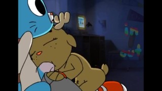 Gumball and penny blowjob