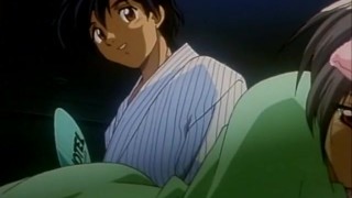 Hentai teen couple in bed