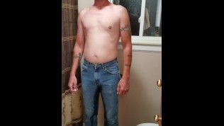 Hot guy peeing his pants!