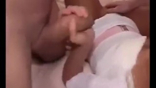 Husband films Wife sucking and fucking 2 strangers