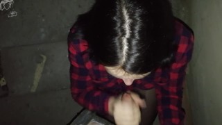 I picked up a girl on the street and fucked in the stairwell