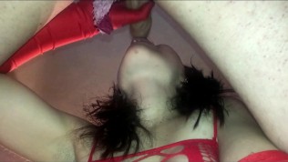 KINKY RUSSIAN TEEN GIRL LICK ASS , BLOWJOB AND SWALLOW CUM ! SECOND ANGLE