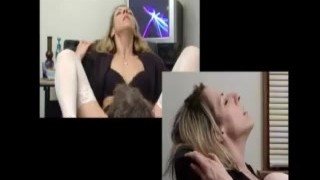 Mature blonde boss woman: hottest EPIC reaction to having her pussy licked!
