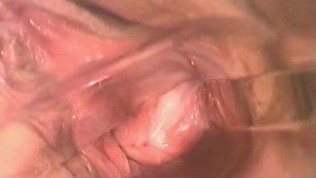 Muschi beim Orgasmus von innen