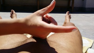 Paja handjob Gabriela en Londoño