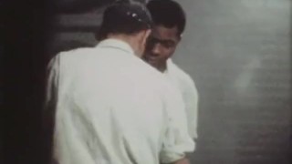 POLICE SPYCAM IN A MENSROOM OF THE 50ies