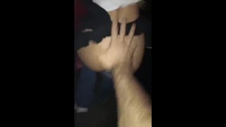 Public Anal Sex in Club Bathroom! Amateur Couple