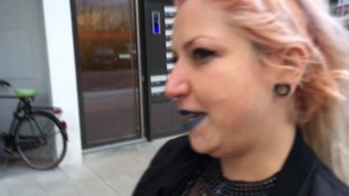 Public cumwalk in Amsterdam West