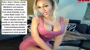 Sexy Latex Maid Crush Show – Bye Bye You Shit Transvestite Pigs