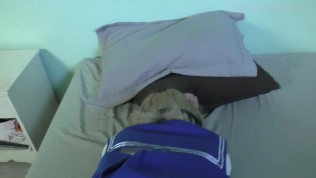 Sexy school girl blindfolded and tied up Gets punished by big cock