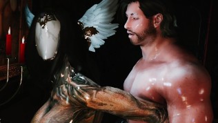 skyrim Female Draugr and Lecherous Demon Hunter