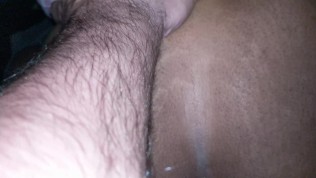 18 year old black teen gets anal creampie by thick white cock