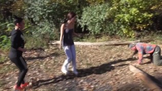 2 cruel german mistresses humiliate public a slave