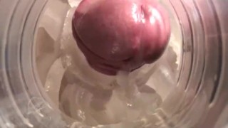 A Friend is playing with my Fleshlight. His Moaning sounds like a Melody.