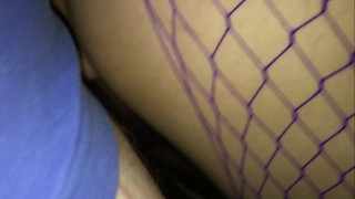 Amateur couple doggystyle fuck in fishnet – POV
