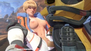 Apex legends Wattson hot sex!! (Loop 4 minute/with sound!)