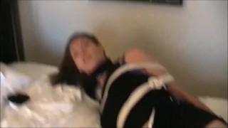 Babysitter hogtied and gagged