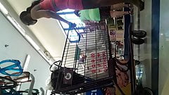 Candid skinny ebony little booty deep VPL.2