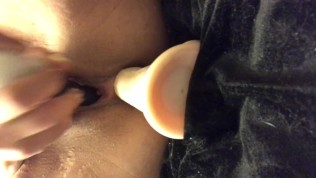 Cum with me! Double penetration, squirting masturbation!