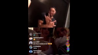 Dan Bilzerian Hot Chick Shows Tits on Insta Live
