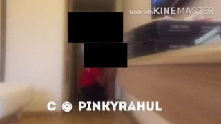 Desi wife seduce pizza boy flashing pinky hot video