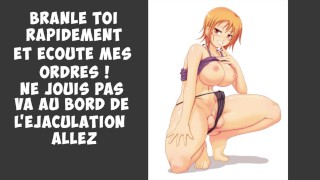 french joi cei – futa nami instruction français jerk off instruction