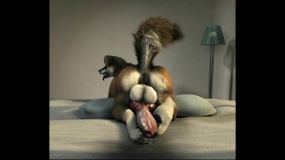 Furry dog busts his huge loads 4K 60fps (H0rs3)