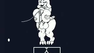 Futa Toriel self tits fuck (Unknown source)