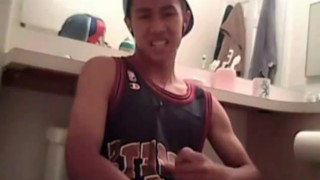 hot asian wanking on cam and cums on face