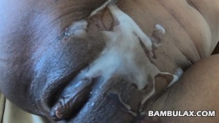 Hot Ebony Teen Hard Fuck And Cum On Creamy Pussy