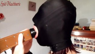 Huge penis gag in slut’s throat – Shut up and swallow!