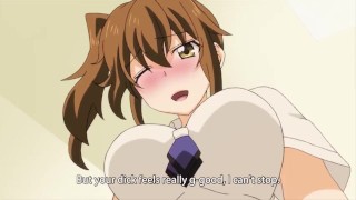 Lesbian busty teen do blowjob and get fucked her brother|Uncensored Hentai