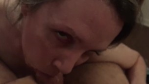 Lily Lark – Eye rolling throat fuck cum slut oral creampie