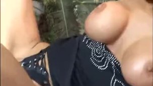 Mature Latina gets a pounding in her greenhouse