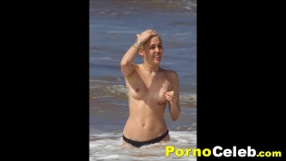 Miley Cyrus Goes Nuts Nude Lewd Pussy & Tits