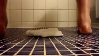 My horny pussy pissing in all places except toilet