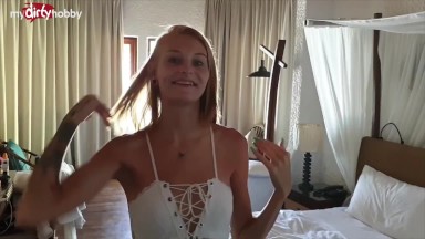 MyDirtyHobby – Gorgeous German amateur facialized by a stranger while on holiday