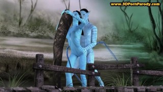 Neytiri getting fucked in Avatar 3D porn parody
